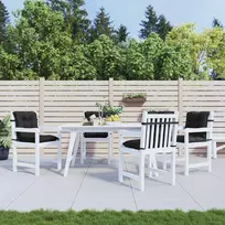 Žemintaško kėdžių pagalvėlės rinkinys 4 pcs Melanas Juodas