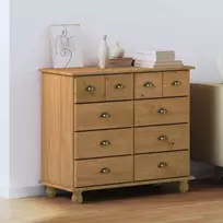 Komoda ASKIM Ruda 91 x 40 x 79 cm Kietos pušies mediena