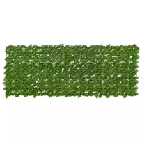 Balkono ekranas su lapais Žalia ir geltona 200 x 75 cm