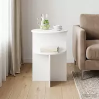 Šoninis stalas Balta Ø 39,5 x 55 cm Apdirbta mediena