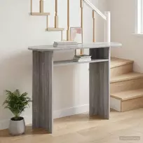 Konsolinis stalas Pilka sonoma ąžuolo 100 x 39,5 x 75 cm