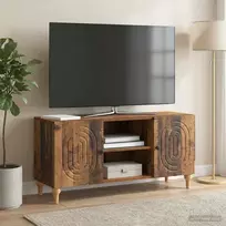 Televizoriaus spintelė Sendintos medienos 102 x 34,5 x 50 cm