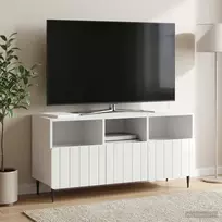 Televizoriaus spintelė Itin blizgi balta 102 x 34,5 x 50 cm