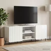 Televizoriaus spintelė Itin blizgi balta 150 x 31 x 52 cm
