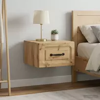 Sieninis naktinis staliukas su stalčių 2 pcs Artisano ąžuolo