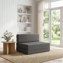 Sulankstomas Sofos Lova Šviesiai pilka 70 x 80 x 60 cm Audinys
