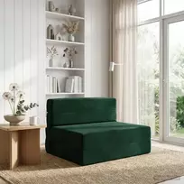 Sulankstomas Sofos Lova Tamsiai žalia 70 x 80 x 60 cm Audinys