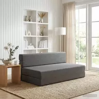 Sulankstomas Sofos Lova Šviesiai pilka 152 x 86,5 x 60 cm