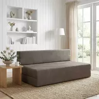 Sulankstomas Sofos Lova Šviesiai pilka 152 x 86,5 x 60 cm