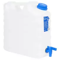 Vandens talpa su čiaupu, skaidri, 15l, plastikas
