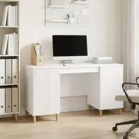 Stalas Itin blizgi balta 142,5 x 50 x 75 cm Apdirbta mediena