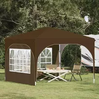 Pop-up šventinis palapinė 290 x 290 x 245 cm Taupe