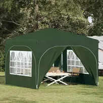 Pop-up šventinis palapinė 290 x 290 x 245 cm Žalia