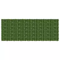Balkono ekranas su lapais Žalia 400 x 150 cm