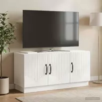 Televizoriaus spintelė Itin blizgi balta 99 x 34,5 x 47 cm