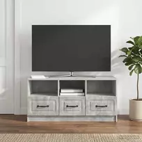 Televizoriaus spintelė Betono pilka 102 x 34,5 x 47 cm