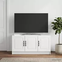 Televizoriaus spintelė Itin blizgi balta 99 x 34,5 x 47 cm