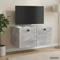 Sieninė TV spintelė Betono pilka 59,5 x 41 x 30 cm