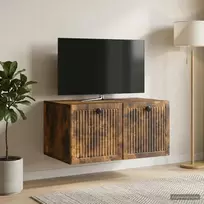 Sieninė TV spintelė Dūminio ąžuolo 59,5 x 41 x 30 cm