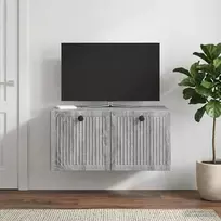Sieninė TV spintelė Pilka sonoma ąžuolo 59,5 x 41 x 30 cm