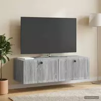 Sieninė TV spintelė Pilka sonoma ąžuolo 98 x 41 x 30 cm
