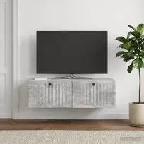 Sieninė TV spintelė Betono pilka 98 x 41 x 30 cm