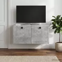 Sieninė TV spintelė Betono pilka 59,5 x 31 x 30 cm