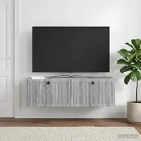 Sieninė TV spintelė Pilka sonoma ąžuolo 98 x 31 x 30 cm