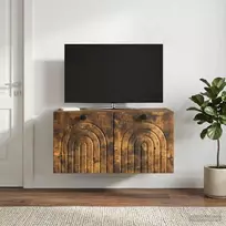 Sieninė TV spintelė Dūminio ąžuolo 59,5 x 41 x 30 cm