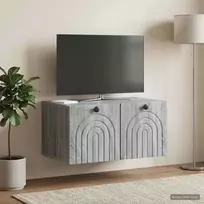 Sieninė TV spintelė Pilka sonoma ąžuolo 59,5 x 41 x 30 cm