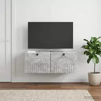 Sieninė TV spintelė Betono pilka 78,5 x 41 x 30 cm