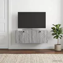 Sieninė TV spintelė Pilka sonoma ąžuolo 78,5 x 41 x 30 cm