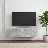 Sieninė TV spintelė Betono pilka 99 x 41 x 30 cm