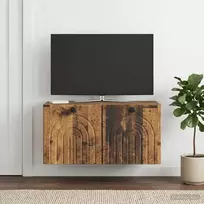 Sieninė TV spintelė Sendintos medienos 59,5 x 31 x 30 cm