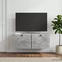 Sieninė TV spintelė Betono pilka 78,5 x 31 x 30 cm