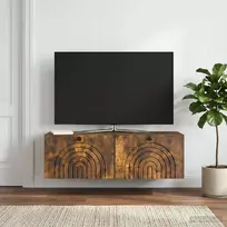 Sieninė TV spintelė Dūminio ąžuolo 98 x 31 x 30 cm