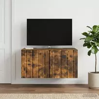 Sieninė TV spintelė Dūminio ąžuolo 59,5 x 41 x 30 cm