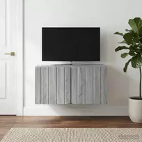 Sieninė TV spintelė Pilka sonoma ąžuolo 59,5 x 41 x 30 cm
