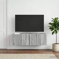 Sieninė TV spintelė Pilka sonoma ąžuolo 98 x 41 x 30 cm