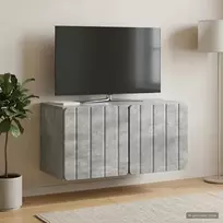 Sieninė TV spintelė Betono pilka 59,5 x 31 x 30 cm
