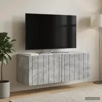 Sieninė TV spintelė Betono pilka 78,5 x 31 x 30 cm