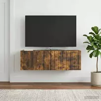 Sieninė TV spintelė Dūminio ąžuolo 98 x 31 x 30 cm