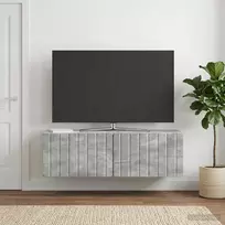 Sieninė TV spintelė Betono pilka 98 x 31 x 30 cm