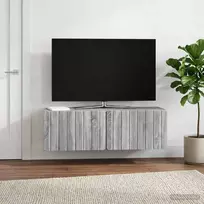 Sieninė TV spintelė Pilka sonoma ąžuolo 98 x 31 x 30 cm