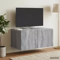 Sieninė TV spintelė Pilka sonoma ąžuolo 59,5 x 41 x 30 cm