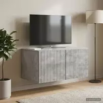Sieninė TV spintelė Betono pilka 59,5 x 41 x 30 cm