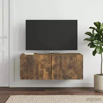 Sieninė TV spintelė Dūminio ąžuolo 78,5 x 41 x 30 cm