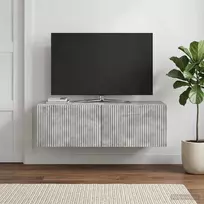 Sieninė TV spintelė Betono pilka 98 x 41 x 30 cm