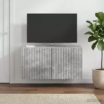 Sieninė TV spintelė Betono pilka 59,5 x 31 x 30 cm