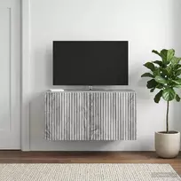 Sieninė TV spintelė Pilka sonoma ąžuolo 59,5 x 31 x 30 cm